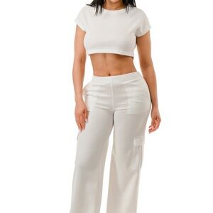 Wide Pants Cargo Set